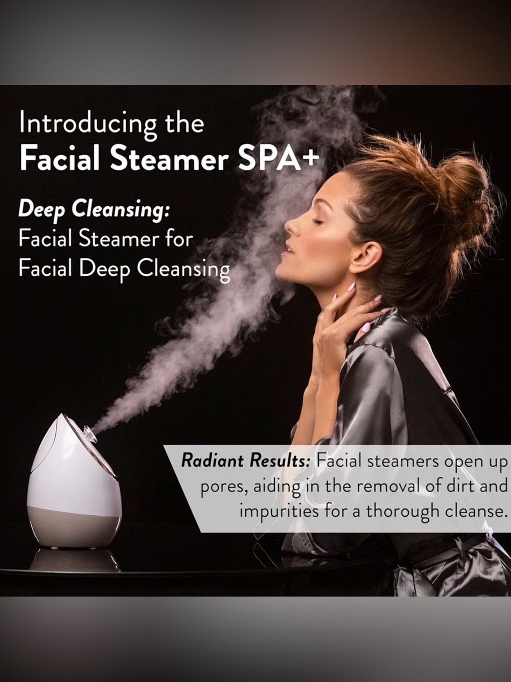 Facial Steamer SPA+ White - Deep Cleansing Home Spa